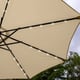 Lichfield Beige 2.7m Tilt Parasol with 32 LEDs