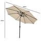 Lichfield Beige 2.7m Tilting Parasol Dimensions