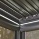 Nexus Grey Aluminium Pergola - Interior Corner LED Strip Off