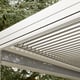 Nexus Beige Louvred Pergola - Roof Corner Screen Housing