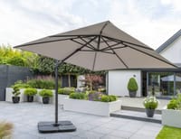 Garden Must Haves Royce Executive 3m Cantilever Parasol Soft Grey