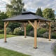 Ottawa Cedar Hardtop Gazebo - Walled Garden Hero