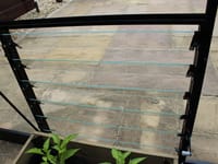 Halls Cotswold (Eden) Black 24inch Louvre Window Vent For Zero Threshold