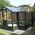 Swallow Cygnet 6x11 Wooden Greenhouse Olive
