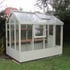 Swallow Robin 5x8 Wooden Greenhouse Finished in Summer Green