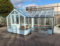 Swallow Swan 8x26 Painted Wooden Greenhouse