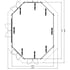 Palmako Hanna 4.2m x 5.7m Octagonal Log Cabin Dimensions