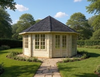 Palmako Hanna 4.2m x 4.2m Corner Log Cabin