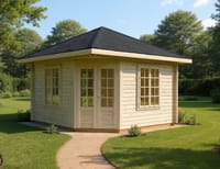 Palmako Melanie 3.3m x 3.3m Corner Log Cabin