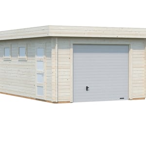 Palmako Rasmus 5.5m x 3.6m Wooden Garage with Sectional Door