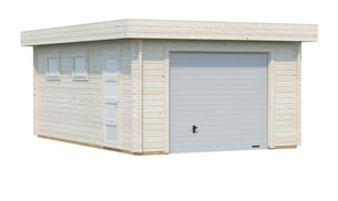 Palmako Rasmus 5.5m x 3.6m Wooden Garage with Sectional Door