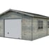 Palmako Roger 4.5m x 5.5m Wooden Garage Metal Door Grey Dip