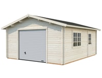 Palmako Roger 4.5m x 5.5m Wooden Garage with Sectional Door