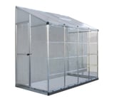 Palram Canopia 8x4 Lean to Greenhouse Clear Polycarbonate Glazing