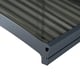 Atlas 5000 Carport integrated gutters and polycarbonate roof close-up