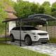 Palram Canopia Atlas 5000 Carport with Range Rover parked underneath