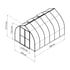 Palram Bella 8x12 Polycarbonate Greenhouse Dimensions