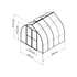 Palram Bella 8x8 Polycarbonate Greenhouse Dimensions