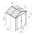 Palram Canopia 6x5 Plastic Rubicon Grey Shed Dimensions