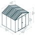 Palram Canopia 8x8 Rubicon Grey Plastic Shed Dimensions