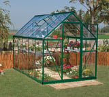 Palram Canopia Harmony 6x10 Green Greenhouse - Clear Polycarbonate
