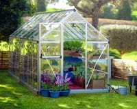 Palram Canopia Harmony 6x14 Silver Greenhouse - Clear Polycarbonate