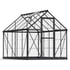 Palram Harmony 6x10 Grey Greenhouse in Clear Polycarbonate Glazing