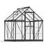 Palram Harmony 6x6 Grey Greenhouse in Clear Polycarbonate Glazing