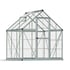 Palram Harmony 6 x 6 Silver Greenhouse with Clear Polycarbonate Glazing 2