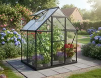 Palram Canopia Hybrid 6x4 Grey Polycarbonate Greenhouse