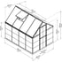 Palram Canopia Hybrid 6x8 Polycarbonate Greenhouse in Black Dimensions