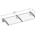 Palram Canopia Neo 2700 Door Canopy Cover Dimensions
