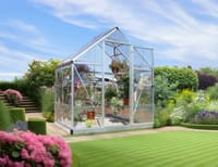 Palram Canopia Harmony 6x4 Silver Greenhouse - Clear Polycarbonate