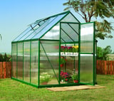 Palram Canopia Mythos 6x8 Green Polycarbonate Greenhouse