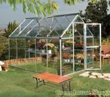 Palram Canopia Harmony 6x10 Silver Greenhouse - Clear Polycarbonate
