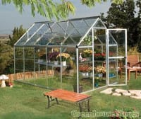 Palram Canopia Harmony 6x10 Silver Greenhouse Clear Polycarbonate