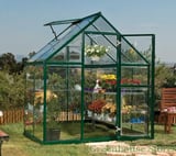 Palram Canopia Harmony 6x4 Green Greenhouse - Clear Polycarbonate