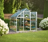 Palram Canopia Harmony 6x8 Silver Greenhouse - Clear Polycarbonate
