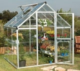 Palram Canopia Harmony 6x6 Silver Greenhouse - Clear Polycarbonate
