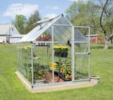 Palram Canopia Hybrid 6x10 Silver Polycarbonate Greenhouse