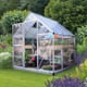 Palram Canopia Hybrid 6x6 Silver Polycarbonate Greenhouse