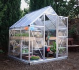 Palram Canopia Hybrid 6x6 Silver Polycarbonate Greenhouse