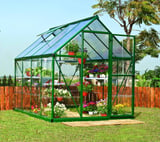 Palram Canopia Hybrid 6x8 Green Polycarbonate Greenhouse