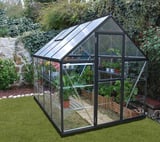 Palram Canopia Hybrid 6x8 Grey Polycarbonate Greenhouse