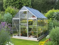 Palram Canopia Hybrid 6x8 Silver Polycarbonate Greenhouse