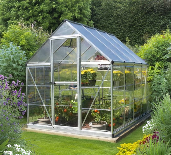 Palram Canopia Hybrid 6x8 Polycarbonate Greenhouse