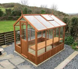 Swallow Kingfisher 6x8 Wooden Greenhouse