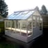 Swallow Raven 8x10 Wooden Greenhouse in White Paint