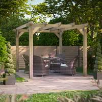 Power 10x12 Wooden Pergola