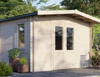 Power 10x14 Chalet Log Cabin 28mm